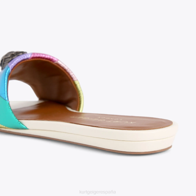 Kurt Geiger mujer sandalia plana london kensington 2LPR225 | calzados combinación de metales